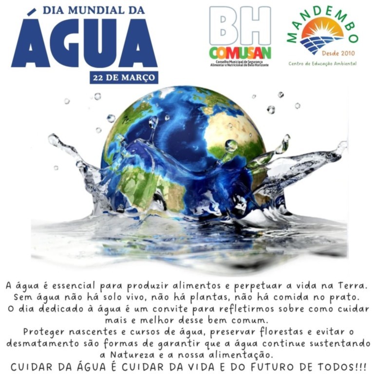 Cuidar da água é cuidar da vida e do futuro de todos!!! Cuidar da água é cuidar da vida e do futuro de todos!!!